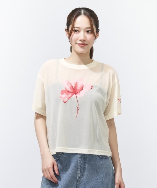 PUMA（プーマ） tシャツ PUMA ESS ELEVATED シアー SS Tシャツ