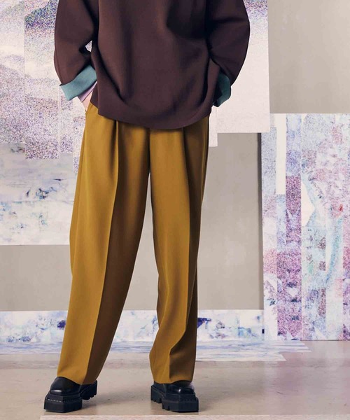 「MAISON SPECIAL」 スラックス 2 グリーン レディースの画像