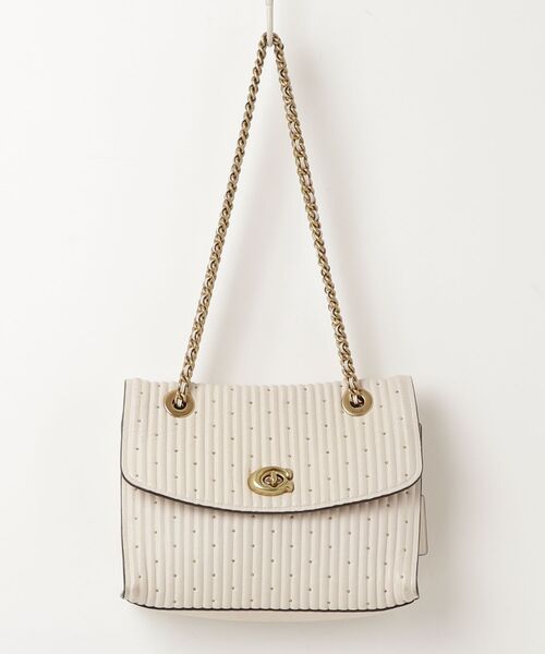 新品 COACH コーチ ベージュ ショルダーバッグ バッグ