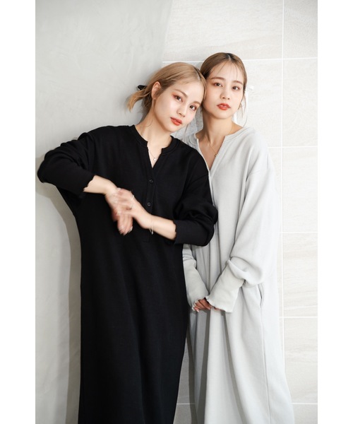 「JUMELLE」 長袖ワンピース SMALL グレー レディース_画像9