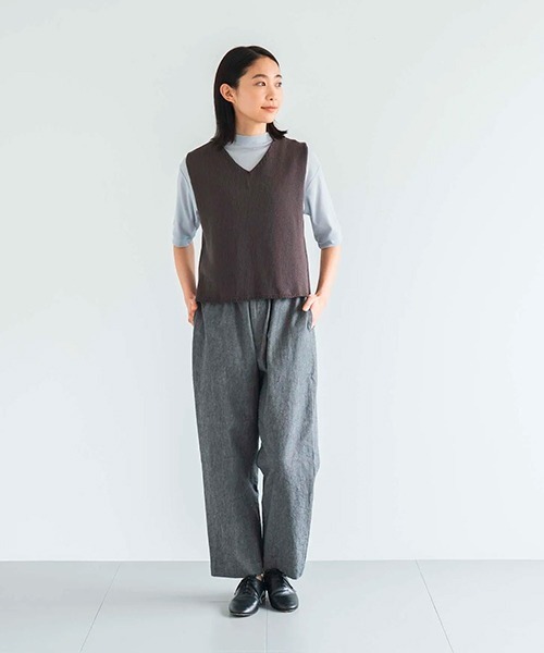 D ベスト ジレ コットンサマーニットベスト レディース : ZOZOTOWN