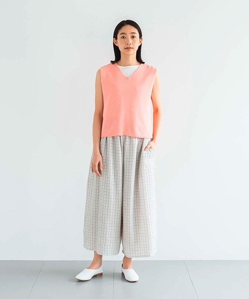 D ベスト ジレ コットンサマーニットベスト レディース : ZOZOTOWN