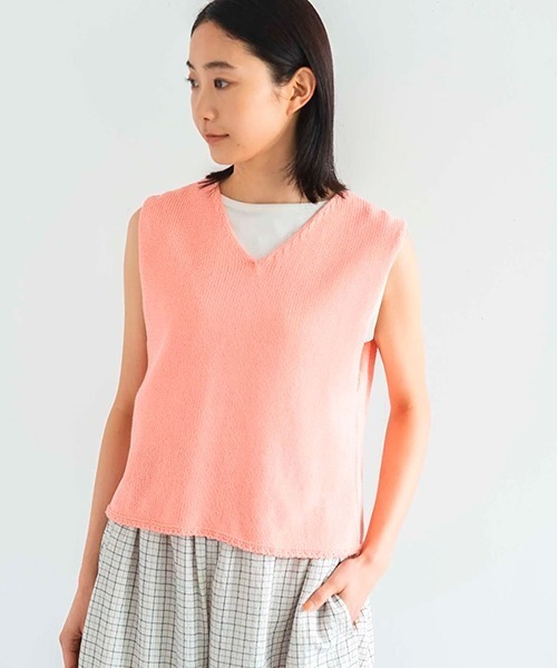 D ベスト ジレ コットンサマーニットベスト レディース : ZOZOTOWN