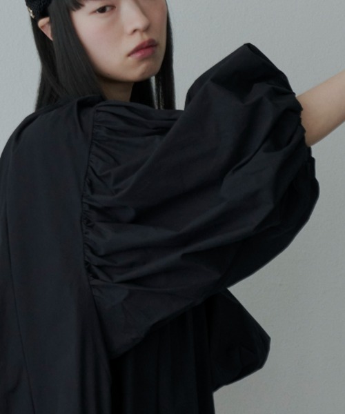 「PERNA」 7分袖ワンピース LARGE ブラック レディースの画像