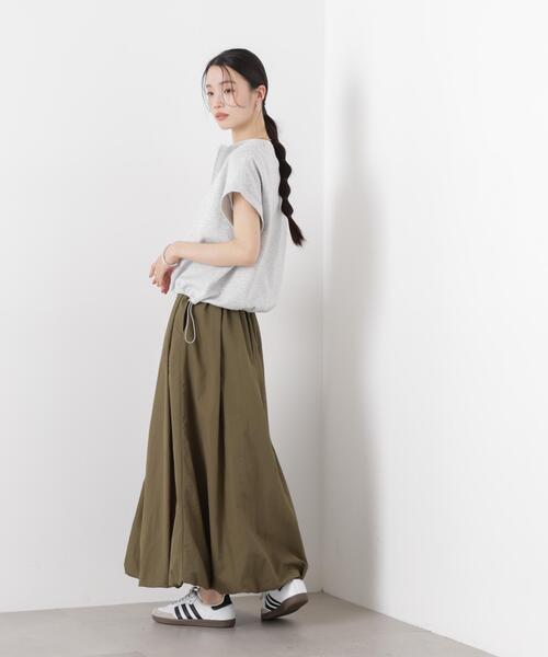 tシャツ 接触冷感ダンボールカットハーフジップトップス(セットアップ可) レディースの画像