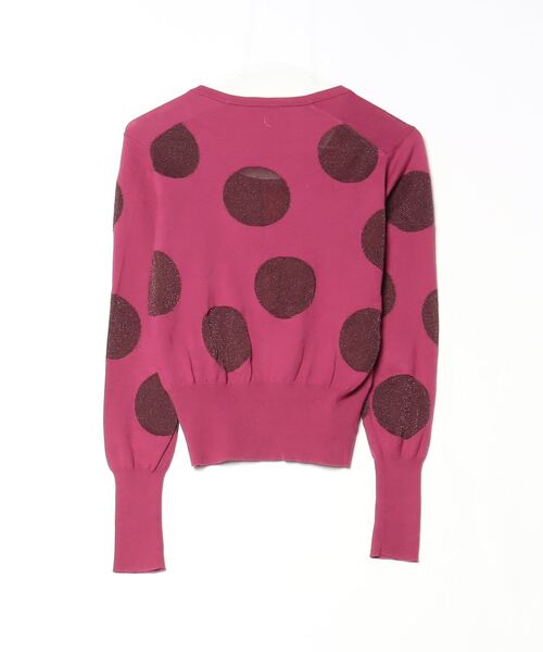 バイオレット ニットセーター カーディガン Westwood Vivienne RED Cardigan Knit exclusive launches Shinjuku Isetan LABEL トップス