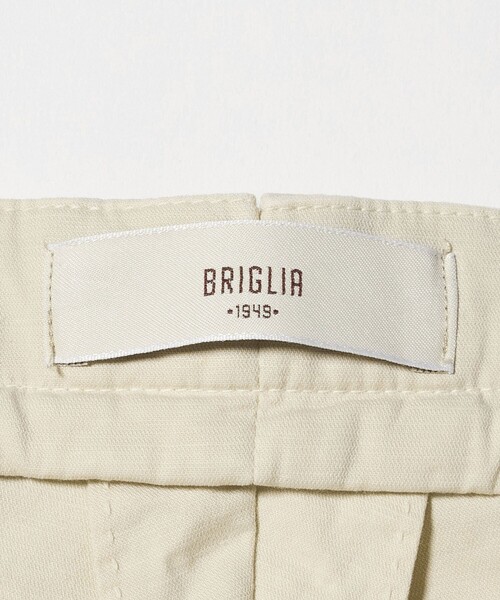 チノパン 「BRIGLIA 1949」ギャバジン 1プリーツ パンツ メンズの画像