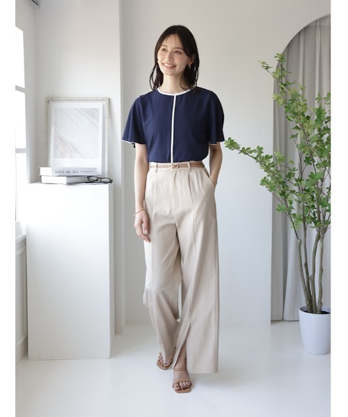 fifth（フィフス） tシャツ 半袖 「Chiaki着用」フレアスリーブ配色