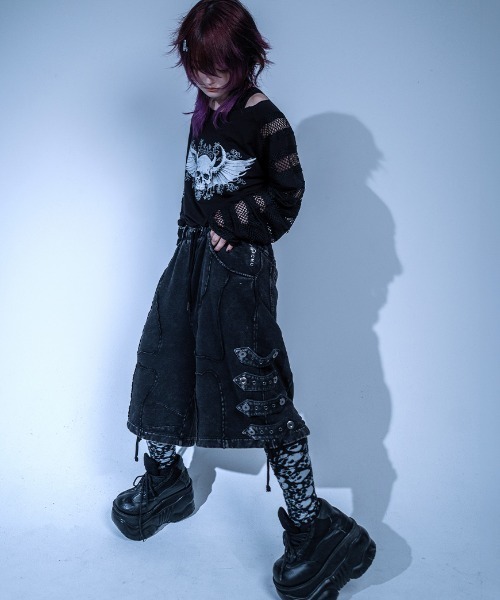 GAMCHU（ガムチュ） ワイドパンツ ハーフパンツ パンツ 短パン