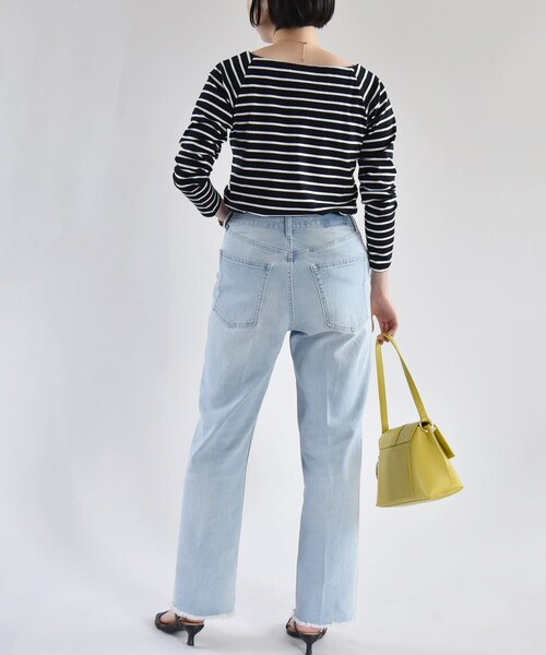 「quaranciel」 デニムパンツ 40 ライトブルー レディース_画像7