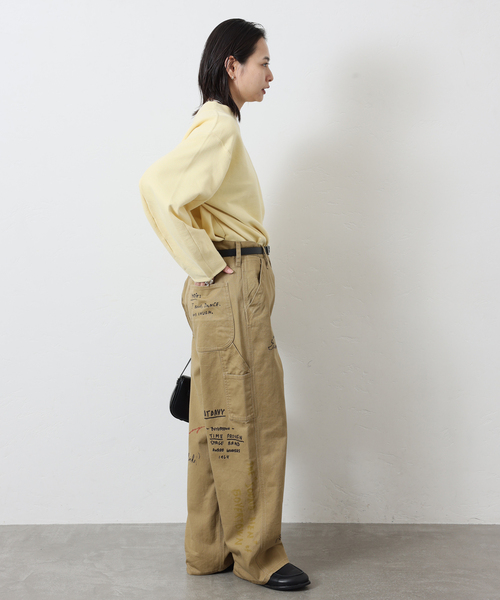 履くだけでこなれ感♡ payday ペインターパンツ PAYDAY（ペイデイ） ペインターパンツ SMALL アイボリー レディース