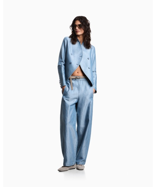 【エンポリオアルマーニ】極美品定価73,000円テーパードパンツ50 EMPORIO ARMANI ジーンズ デニム デニムパンツ 「エンポリオ