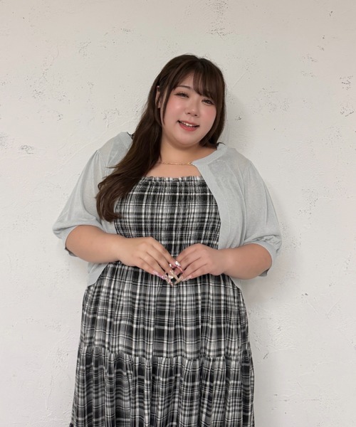 Louiosy（ルオシー） カーディガン 半袖 「Louiosy」「大きいサイズ 