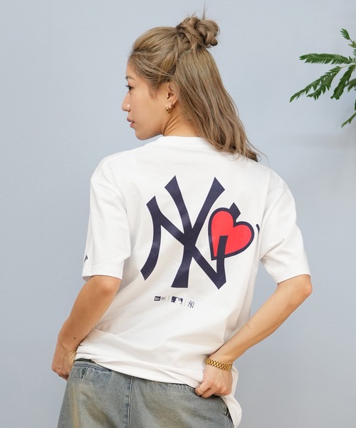 「NEW ERA」 半袖Tシャツ S ホワイト系その他2 レディース_画像4