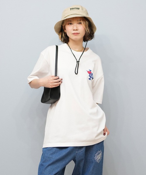 「NEW ERA」 半袖Tシャツ S ホワイト系その他2 レディース_画像7