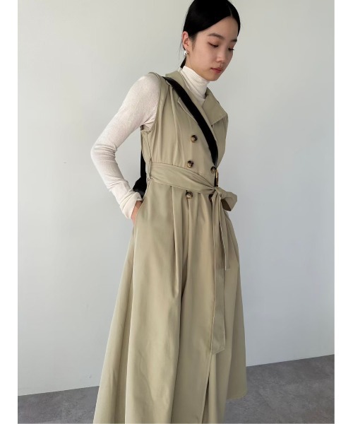 「DRWCYS」 ノースリーブワンピース FREE ネイビー レディース_画像2