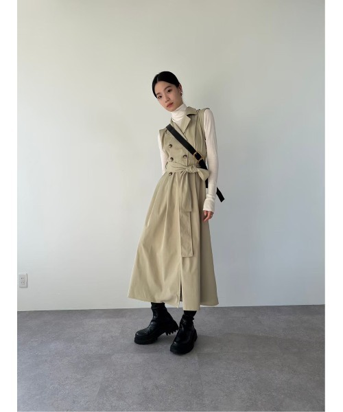 「DRWCYS」 ノースリーブワンピース FREE ネイビー レディース_画像6