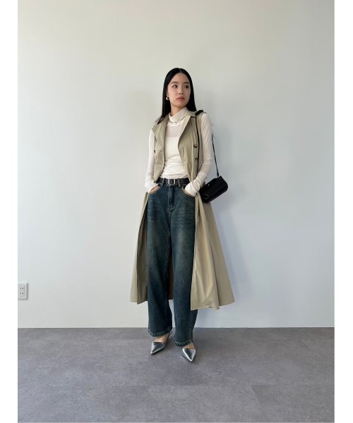 「DRWCYS」 ノースリーブワンピース FREE ネイビー レディース_画像7