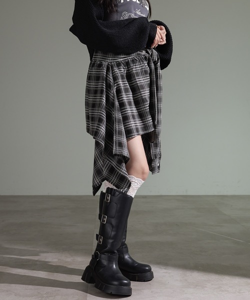 「apres jour mignon」 ミニスカート X-LARGE ブラック レディース_画像7
