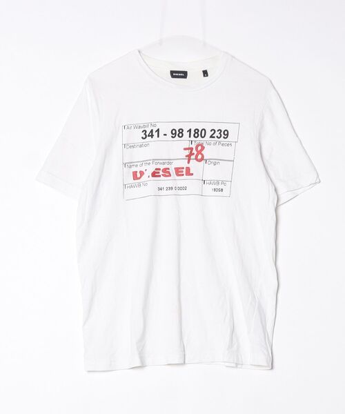 DIESEL（ディーゼル） 半袖Tシャツ S ホワイト レディース : ZOZOTOWN