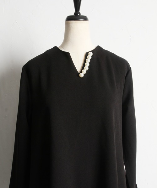 「tocco closet」 長袖ワンピース M ブラック レディース_画像5