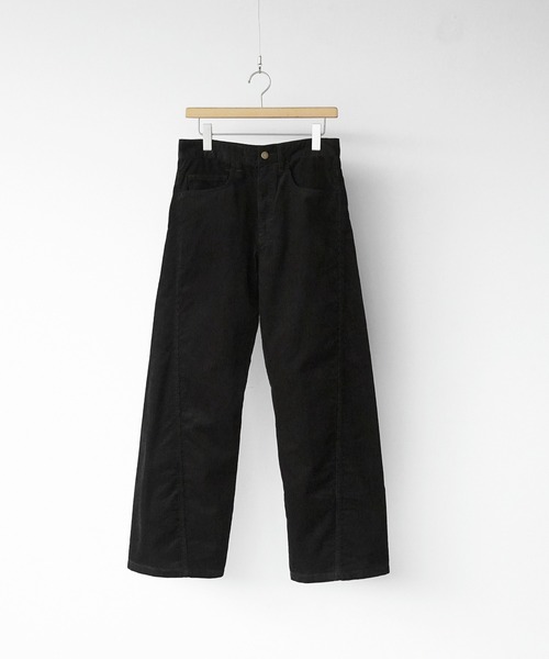 WYM LIDNM ワイドパンツ パンツ コーデュロイ CURVED CORDUROY 5P