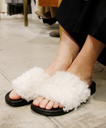 【もこもこ/かわいい♪】DIOR サンダル And A サンダル CHIARA キアラ / FAUX FUR MONGOLIA エコファー