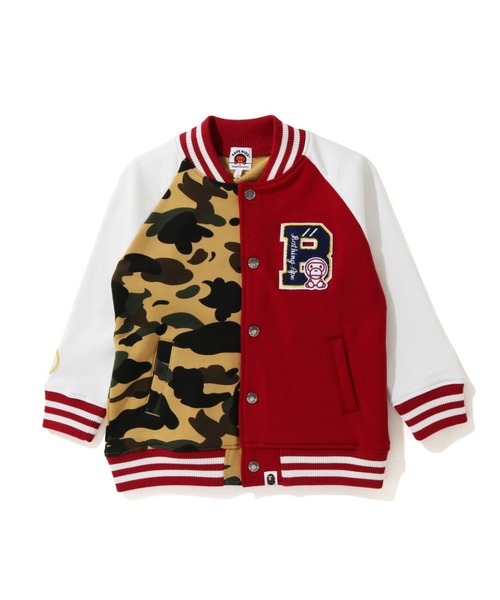 BABY MILO スタジャン Lサイズ ブラウン A BATHING APE（アベイシングエイプ） スタジャン アウター 1ST CAMO