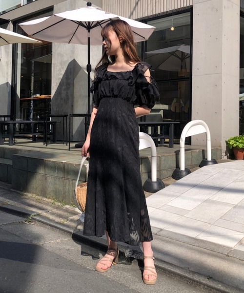 one after another NICE CLAUP　ワンピース　black マルチウェイセットワンピース（ワンピース）｜one after
