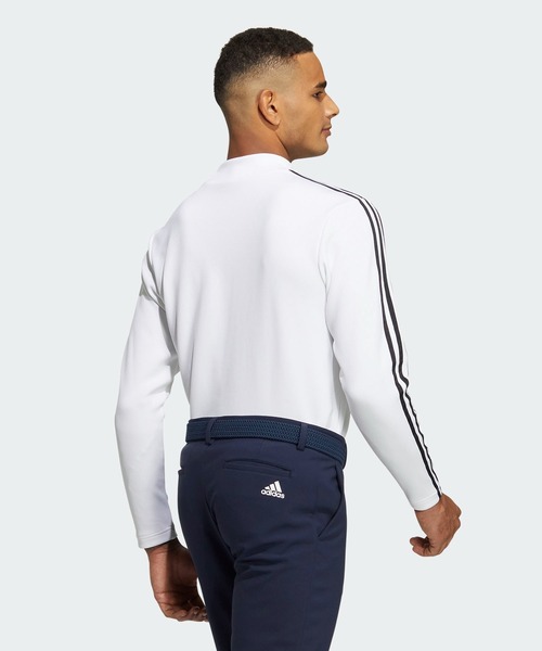 adidas tシャツ Tシャツ スリーストライプス 長袖モックネック