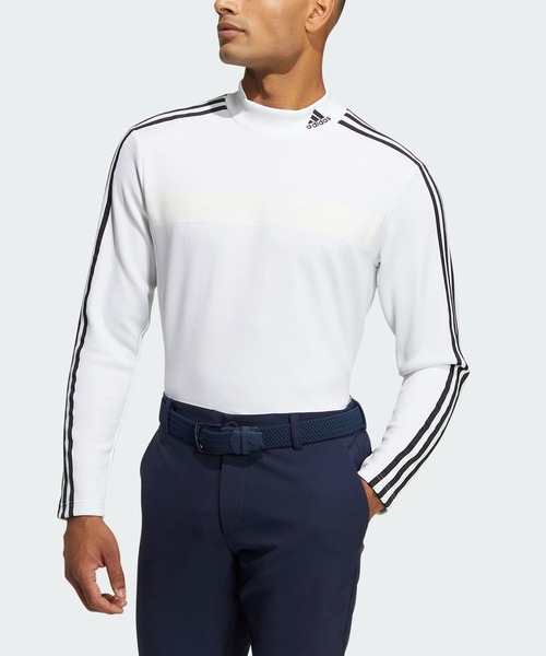 FR2 GOLF サイズL ストライプ　モックネックシャツ　ホワイト FR2 GOLF サイズL ストライプ モックネックシャツ ホワイト