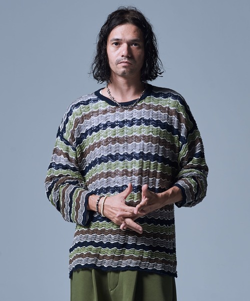 glamb（グラム） セーター ニット Croche Border Knit / クロシェ