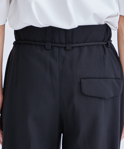 パンツ ETHOSENS ETHOSENS パンツ スラックス Pin tuck slacks : ZOZOTOWN Yahoo
