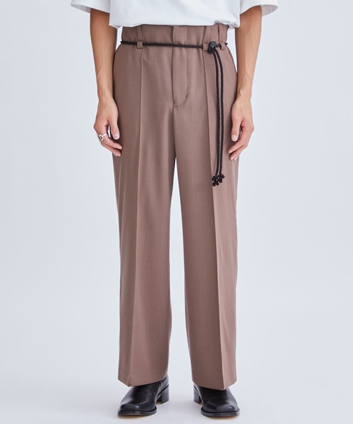 ETHOSENS パンツ スラックス Pin tuck slacks : ZOZOTOWN Yahoo