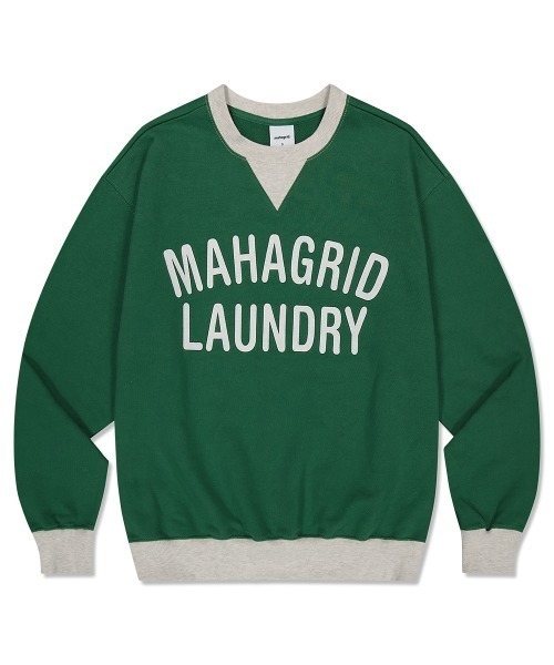 トレーナー スウェット 「mahagrid/マハグリッド」LAUNDRY SWEATSHIRT/ランドリー スウェットシャツ レディース メンズ MAHAGRID トレーナー スウェット 「mahagrid/マハグリッド