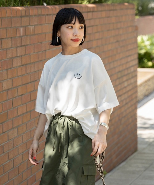 BEAMS HEART（ビームス ハート） tシャツ BEAMS HEART / スマイル刺繍