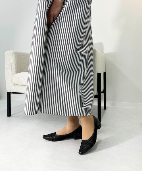 carino（カリーノ） パンプス チュールスクエアフラットパンプス