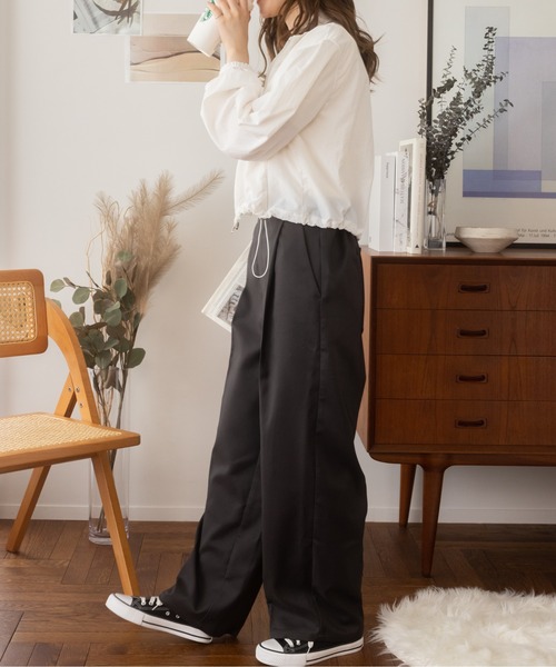 Ada. スラックス パンツ センタープレスワイドスラックス