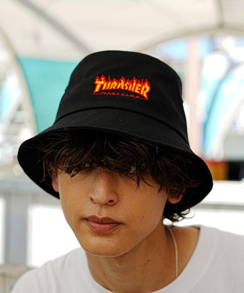 THRASHER 帽子 ハット THRASHER/スラッシャー バケットハット FLAME