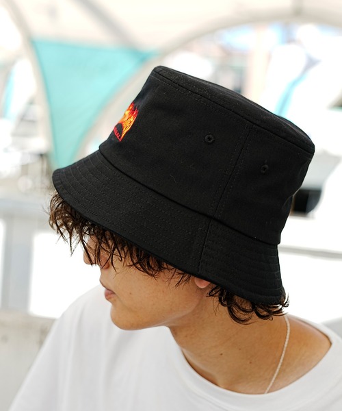 THRASHER（スラッシャー） 帽子 ハット バケットハット FLAME LOGO