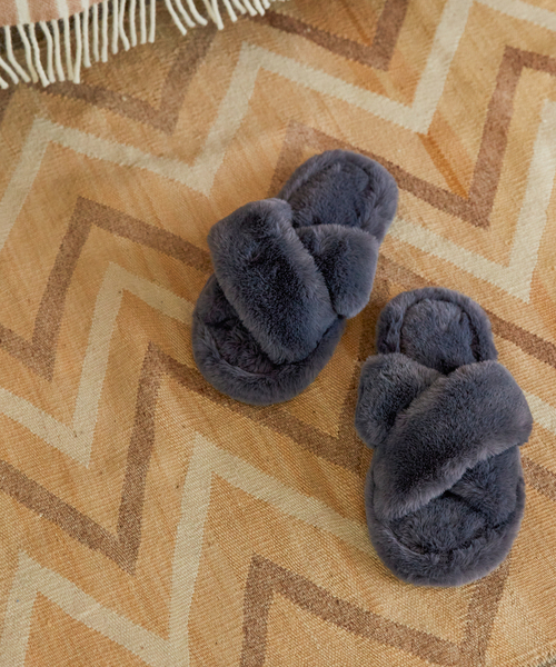 journal standard Furniture スリッパ SLIPPER FUR フェイク