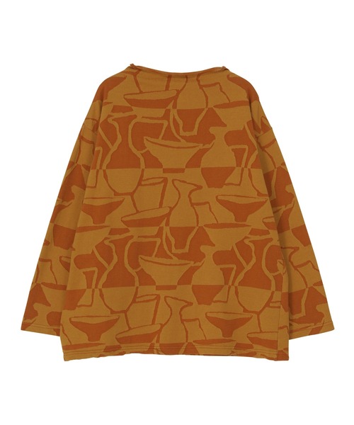 Plantation プランテーション ボートネック ジャガードカットソー ト Plantation（プランテーション） tシャツ (S)POTTERYジャガード / プル