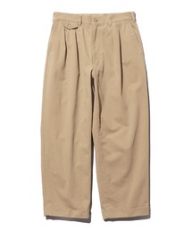 定価2.2万 BEAMS PLUS 2プリーツ ナイロン チェック トラウザーズ 定価2.2万 BEAMS PLUS 2プリーツ ナイロン チェック トラウザー