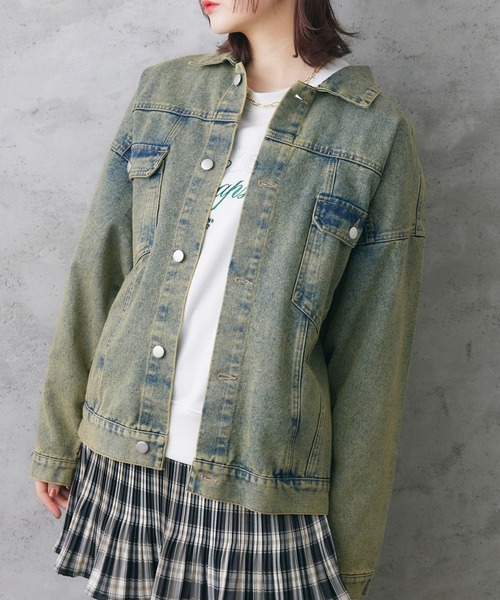 RETROGIRL デニムジャケット gジャン BベルトBIGGジャン