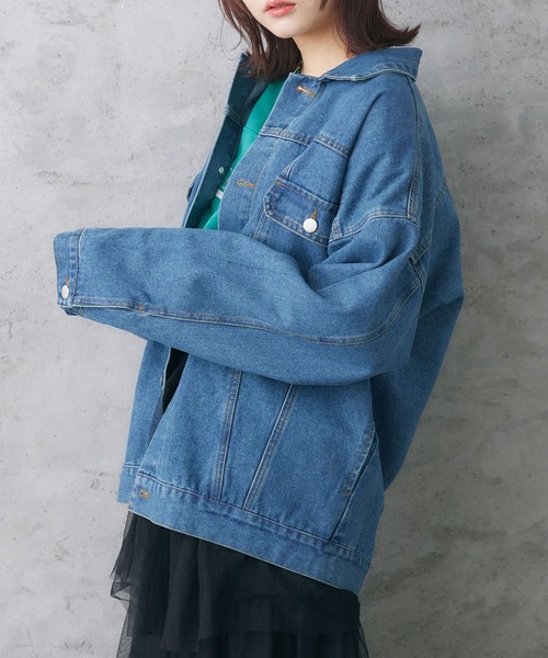 RETROGIRL デニムジャケット gジャン BベルトBIGGジャン