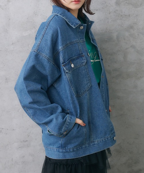 RETROGIRL デニムジャケット gジャン BベルトBIGGジャン