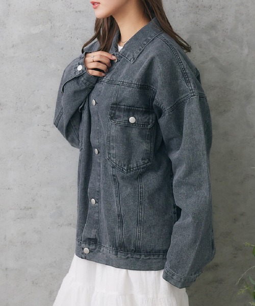 希少✨　23区 ♡大きいサイズ♡ デニムジャケット　ベルト　サイズ46 3XL RETROGIRL デニムジャケット gジャン BベルトBIGGジャン
