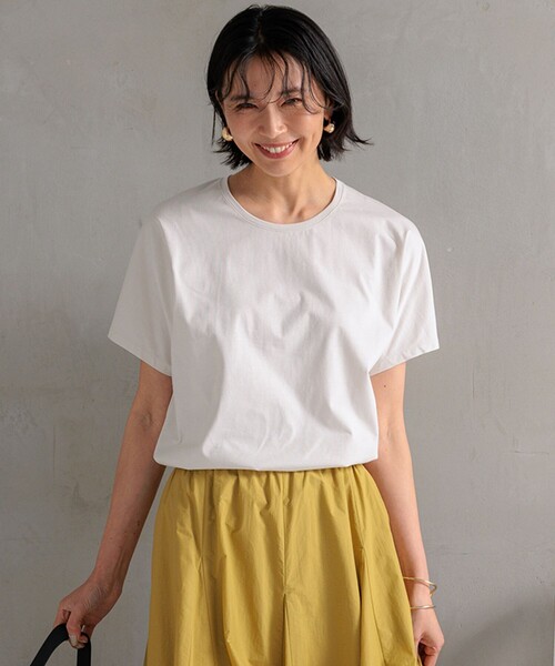 tシャツ 「洗える」ALBINIコーコラン シャツテール Tシャツ レディース 23区 tシャツ 「洗える」ALBINIコーコラン シャツテール Tシャツ