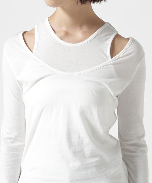 tシャツ DROIT BELLO（ドロイトベロ）２枚重ねカット レディース DROIT BELLO tシャツ BELLO（ドロイトベロ）2枚重ねカット