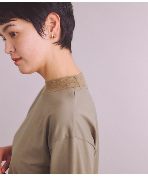 tシャツ 「LOTUS×FRESCA」Jersey モックネックプルオーバー レディース SIPULI tシャツ 「LOTUS×FRESCA」Jersey モックネックプル
